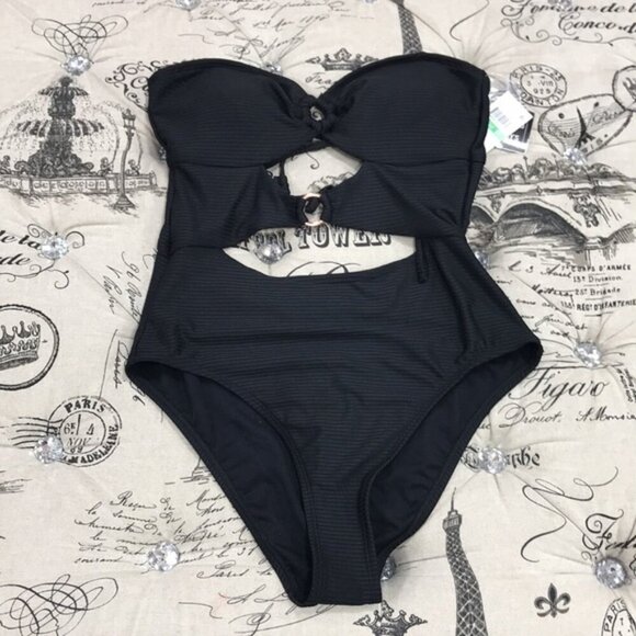 Hula Honey Juniors' Ribbed Swimsuit - Picture 3 of 6